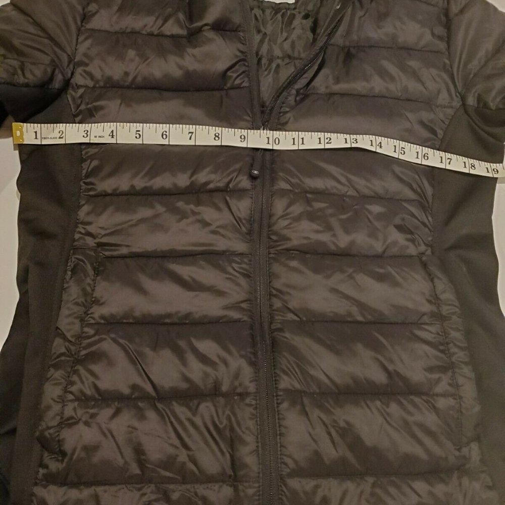 Champion Authentic Hoodie Puffy Black Jacket - Picture 3 of 8